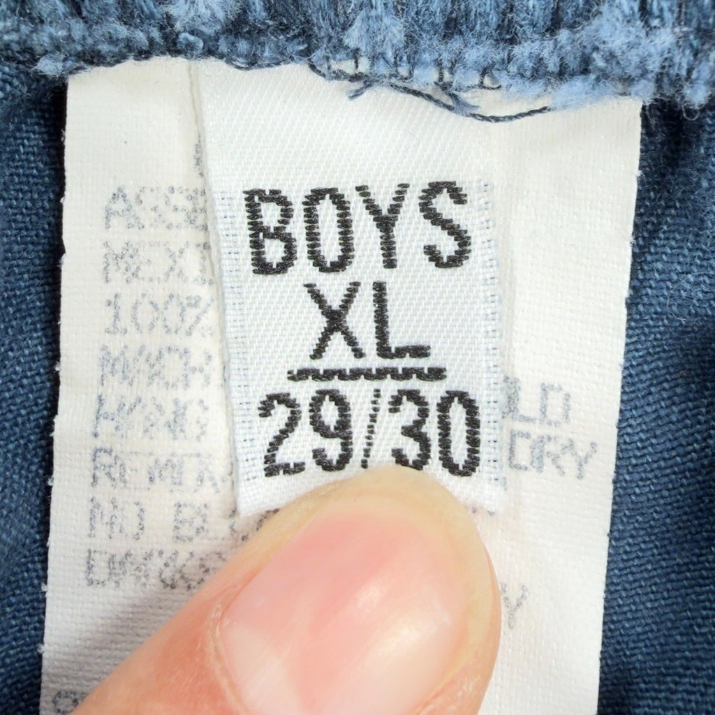 Quiksilver Vintage 90s Shorts Boys XL Blue Cotton Silver Edition NWT - take2supply