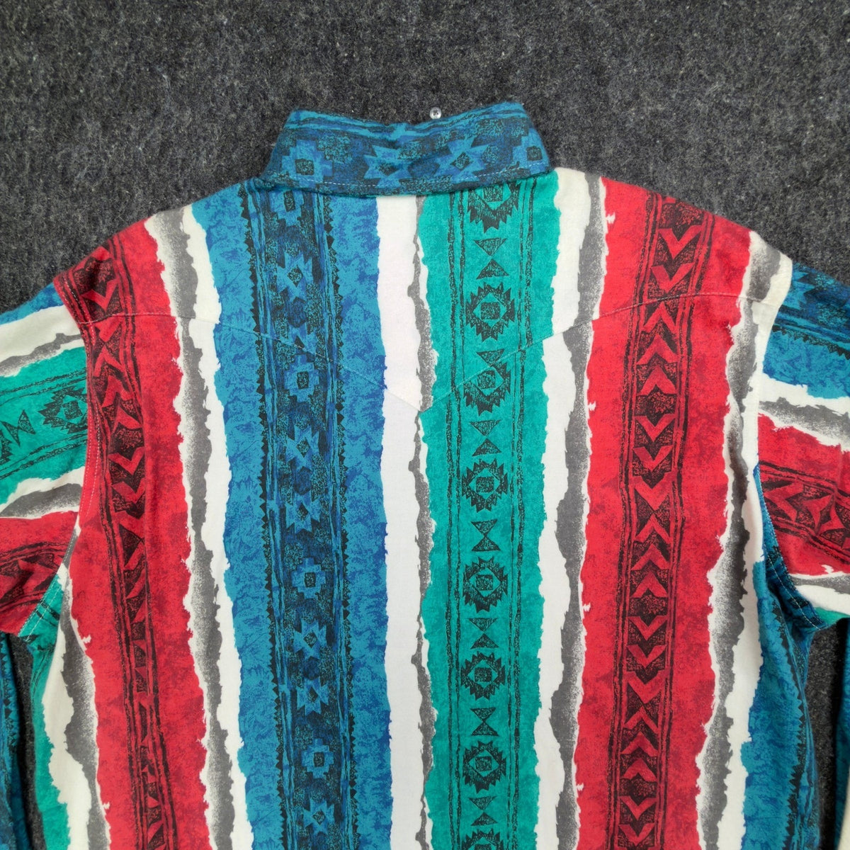Wrangler Vintage 90s Western Shirt Mens 17.5 Multi Cotton Pearl Snap New