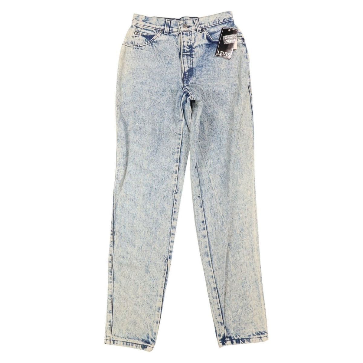 Levi's 901 Slim Jeans Womens 9 Vintage 80s Acid Wash High Waist Made in USA NWT