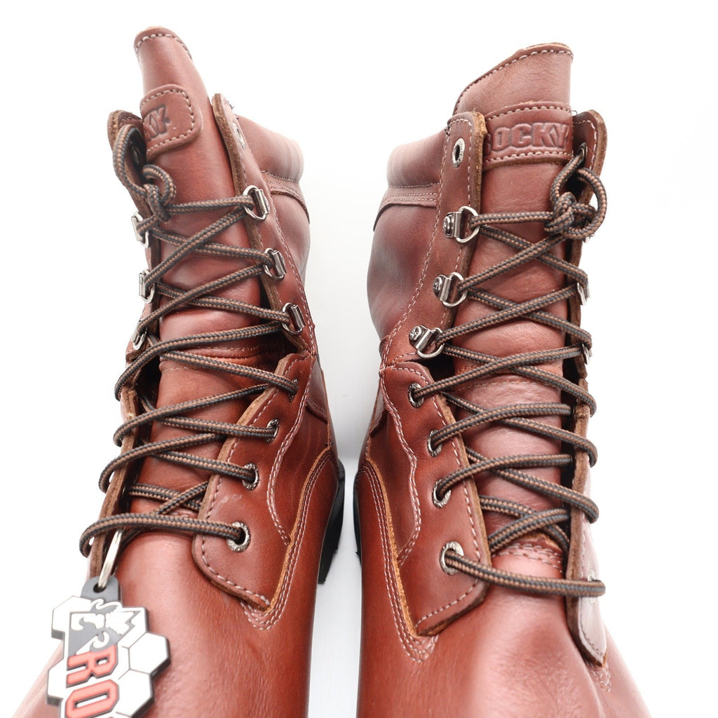 Rocky 6224 Steel Toe Ranger Work Boots Mens 12M Brown Leather Gore-Tex New