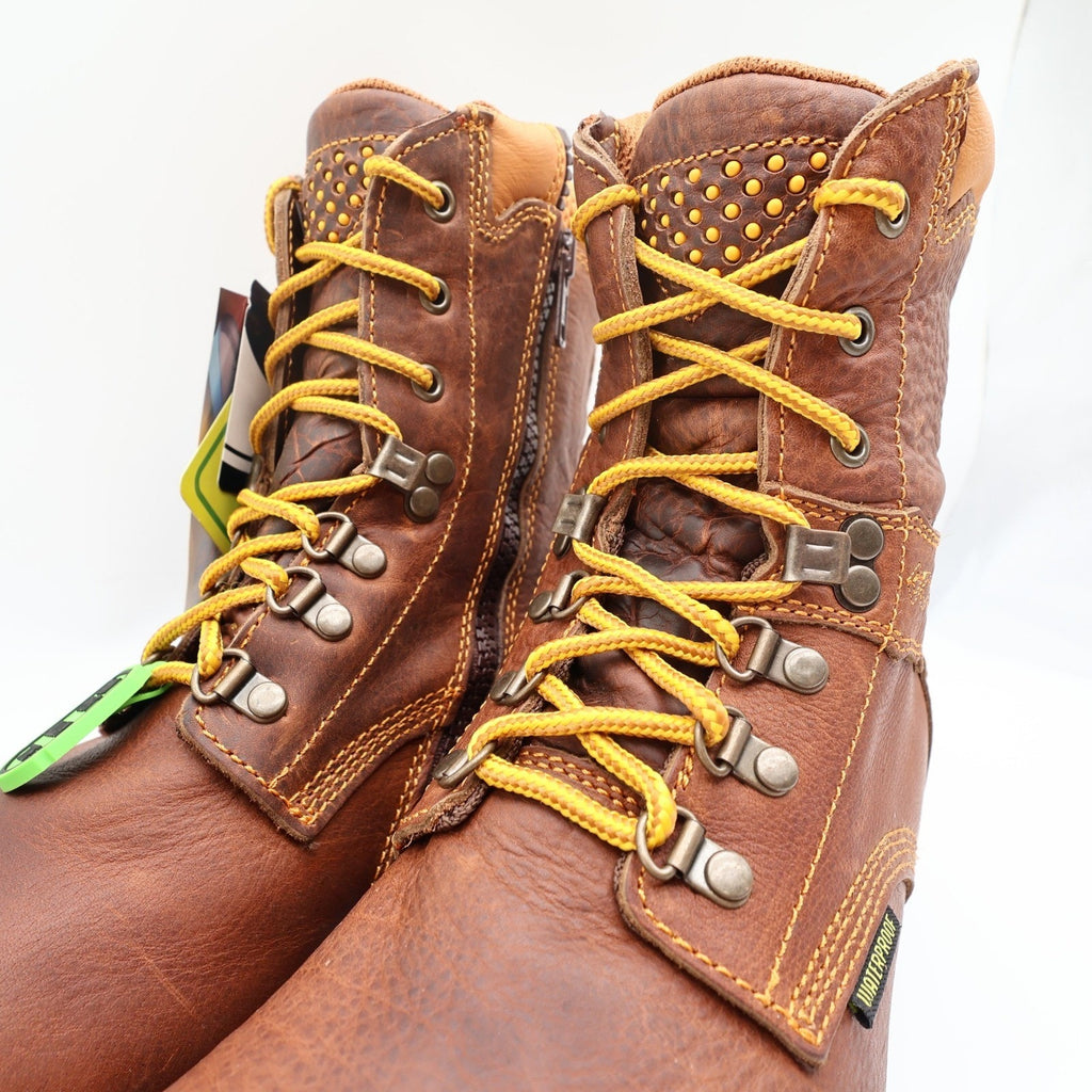Dan Post DP68484 Work Boots Mens 10D Brown Leather Alloy Toe Waterproof NWT