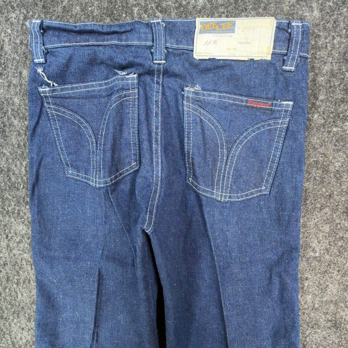 DeeCee Vintage 70s Jeans Youth 10 Reg Blue Flare USA Deadstock NWT