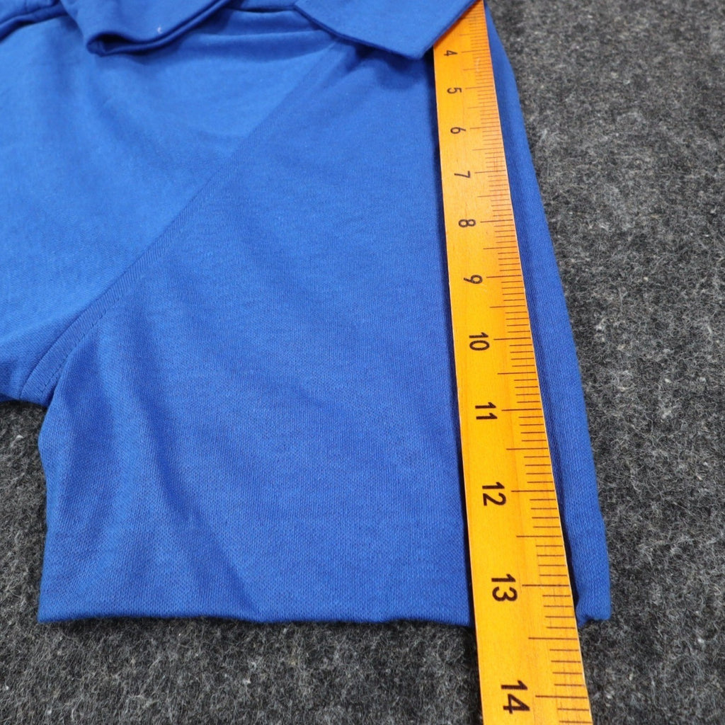 Vintage 1980s Tumbleweeds Blue Raglan Polo Shirt Women’s Small USA Deadstock