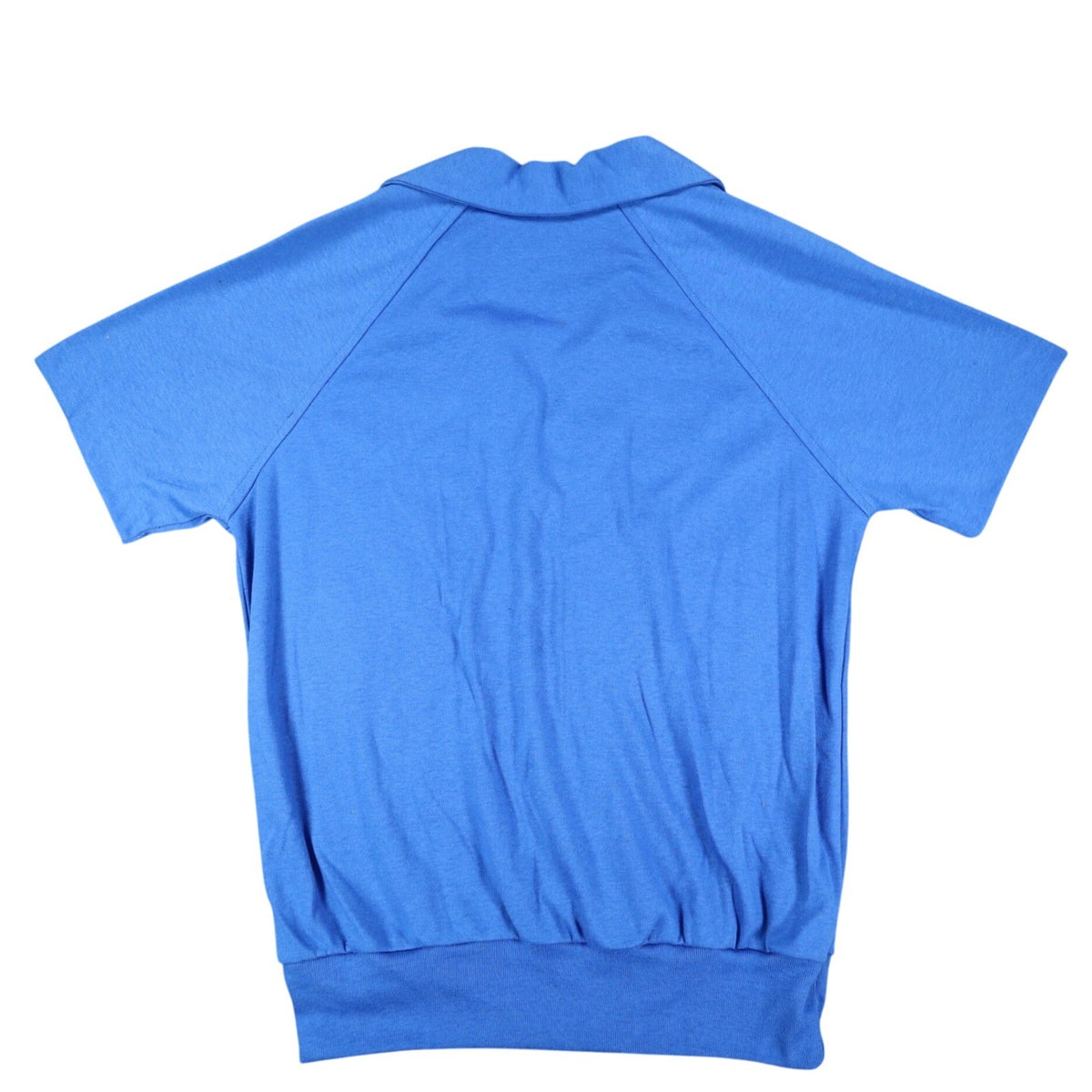 Vintage 1980s Tumbleweeds Blue Raglan Polo Shirt Women’s Small USA Deadstock