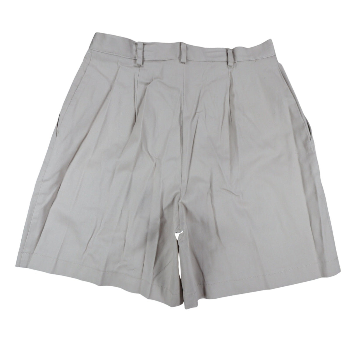 On The Verge Vintage 90s Beige Pleated Cotton Shorts New With Tags Womens 10 – photo 2 of 16