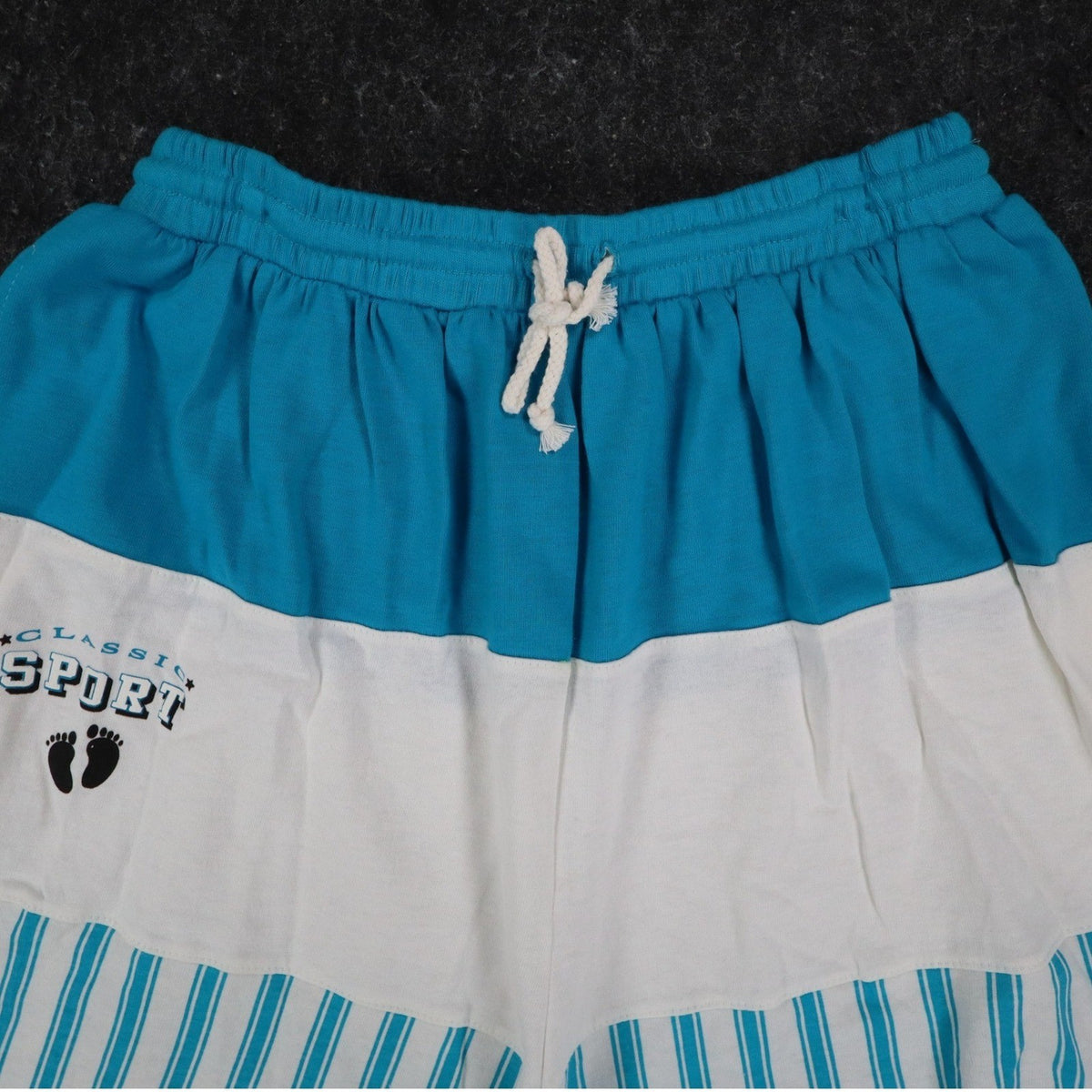 Hang Ten Vintage 80s-90s Blue White Striped Shorts New With Tags Mens XL