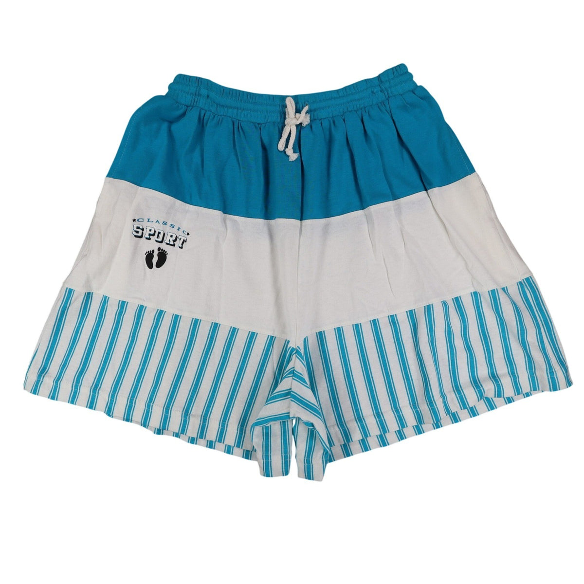 Hang Ten Vintage 80s-90s Blue White Striped Shorts New With Tags Mens XL