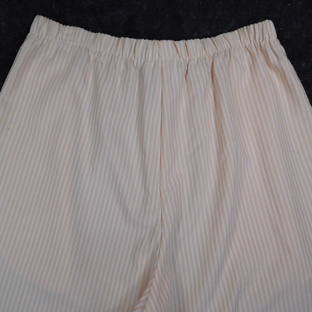 Lucia Vintage 90s Peach Striped Seersucker Shorts New With Tags Size Small