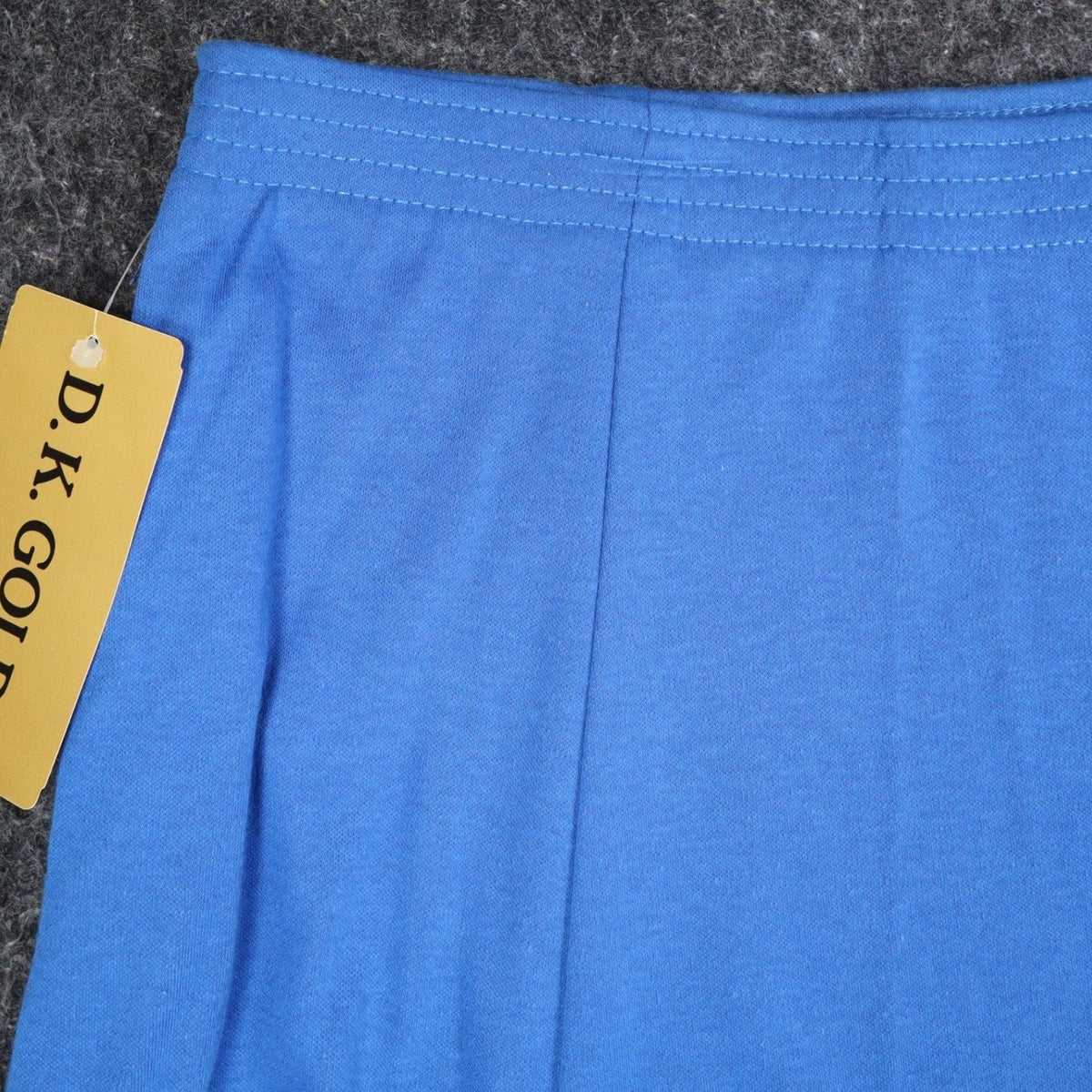 D.K. Gold Vintage 1990s Blue Jersey Knit Midi Skirt New With Tags Size Small
