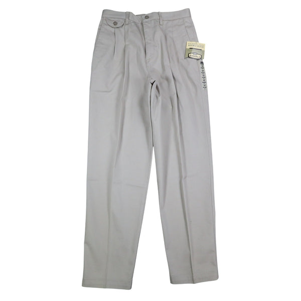 Lee Casuals Womens Vintage 90s Khaki Double Pleat Wrinkle Free Trousers 12 M