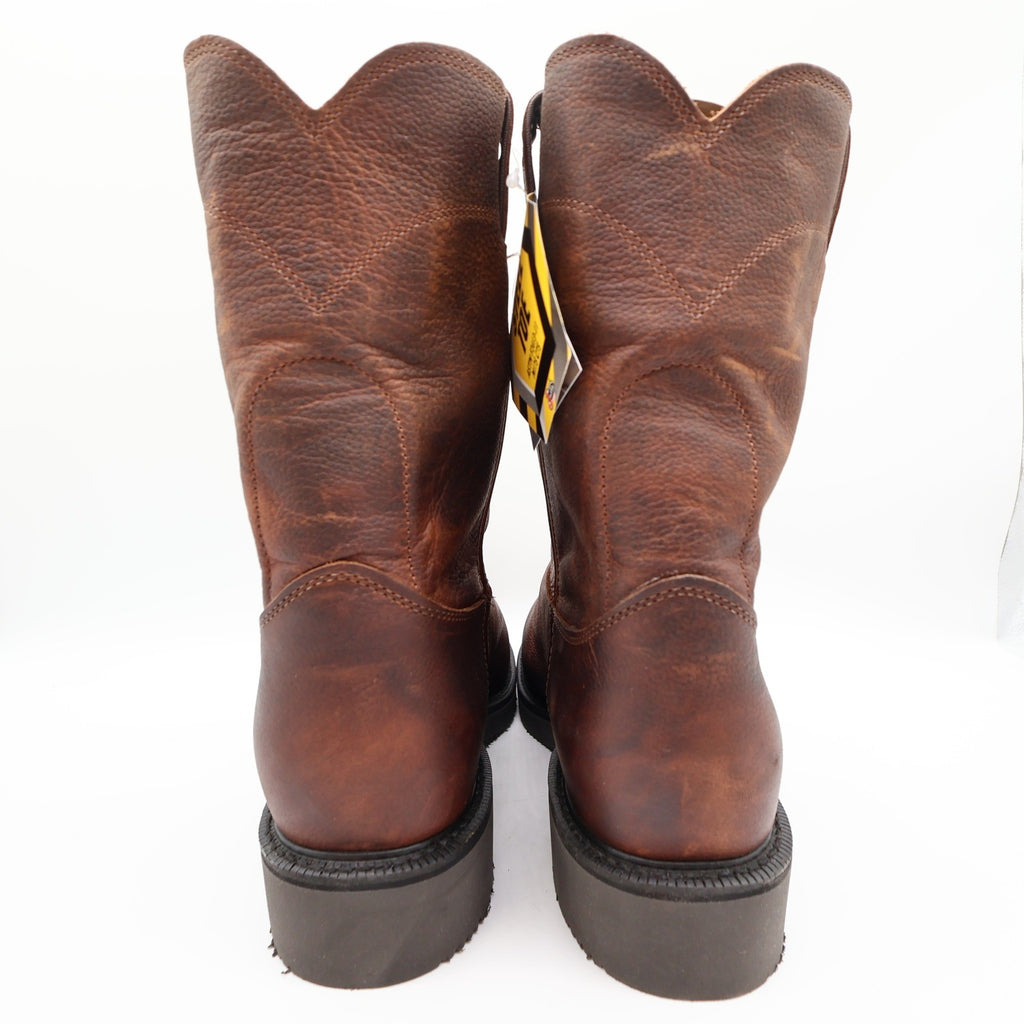 Justin Conductor 4765 Briar Steel Toe Pull-On Work Boots New With Tags Size 13 D