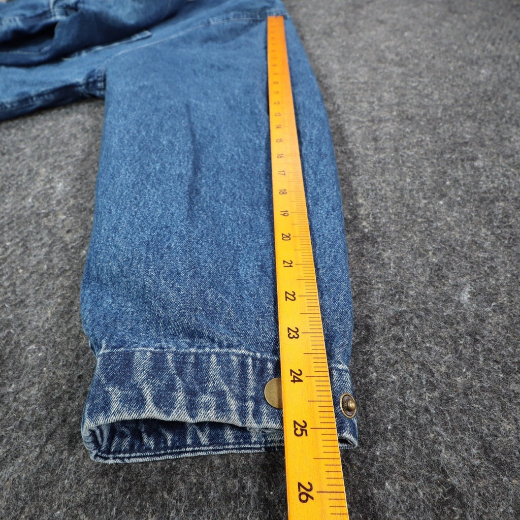 Herringbone Naturals Stone Wash Blue Denim Barn Coat Men’s XXL Corduroy Collar NWT