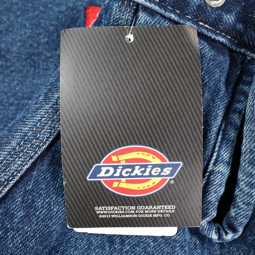 Dickies Blue Quilted Lined Denim Jacket Men’s Large Corduroy Collar NWT W735042