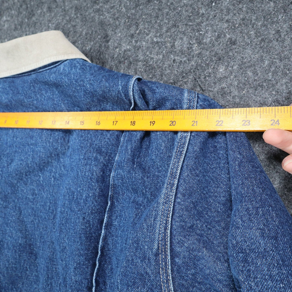 Dickies Blue Quilted Lined Denim Jacket Men’s Large Corduroy Collar NWT W735042