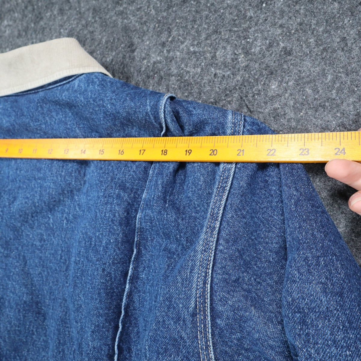 Dickies Blue Quilted Lined Denim Jacket Men’s Large Corduroy Collar NWT W735042
