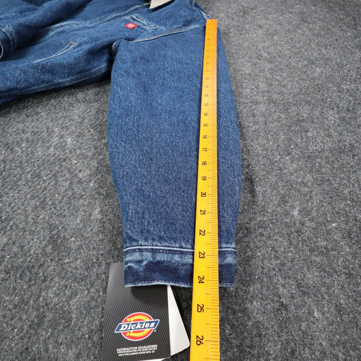 Dickies Blue Quilted Lined Denim Jacket Men’s Large Corduroy Collar NWT W735042