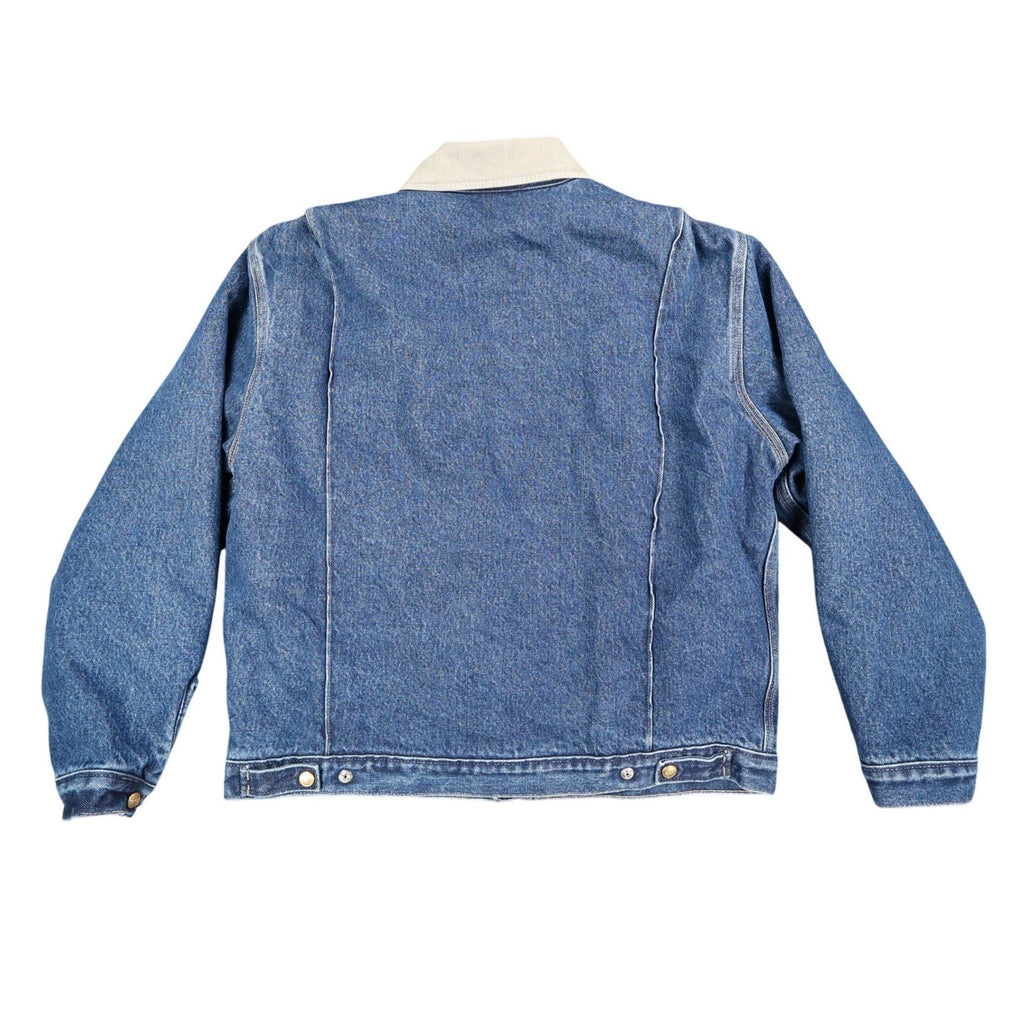 Dickies Blue Quilted Lined Denim Jacket Men’s Large Corduroy Collar NWT W735042