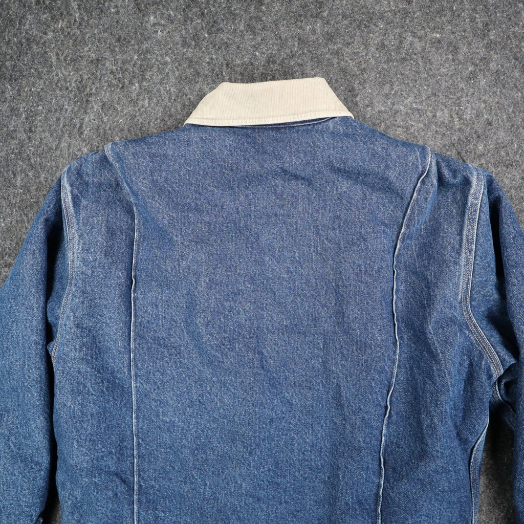 Dickies Blue Quilted Lined Denim Jacket Men’s Large Corduroy Collar NWT W735042