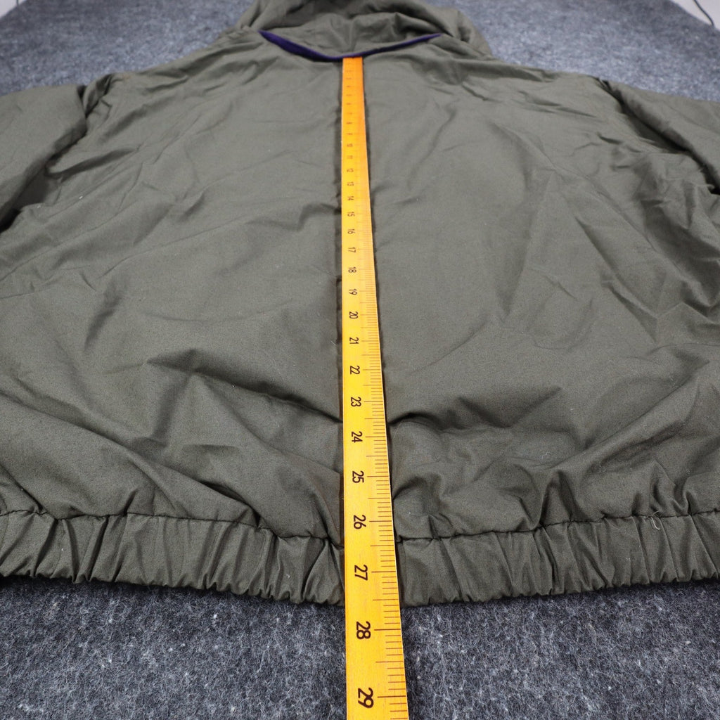 Vintage 1990s Boulevard by BLOCK Olive Green Purple Hooded Cotton Jacket Men’s XL NWT