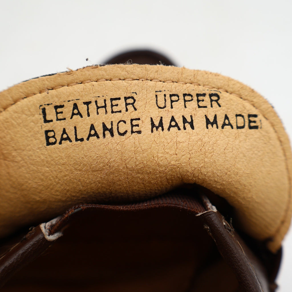 Vintage Jarman Brown Leather Metal Bar Moc Toe Loafers Men’s 10.5M Made in Italy NOS