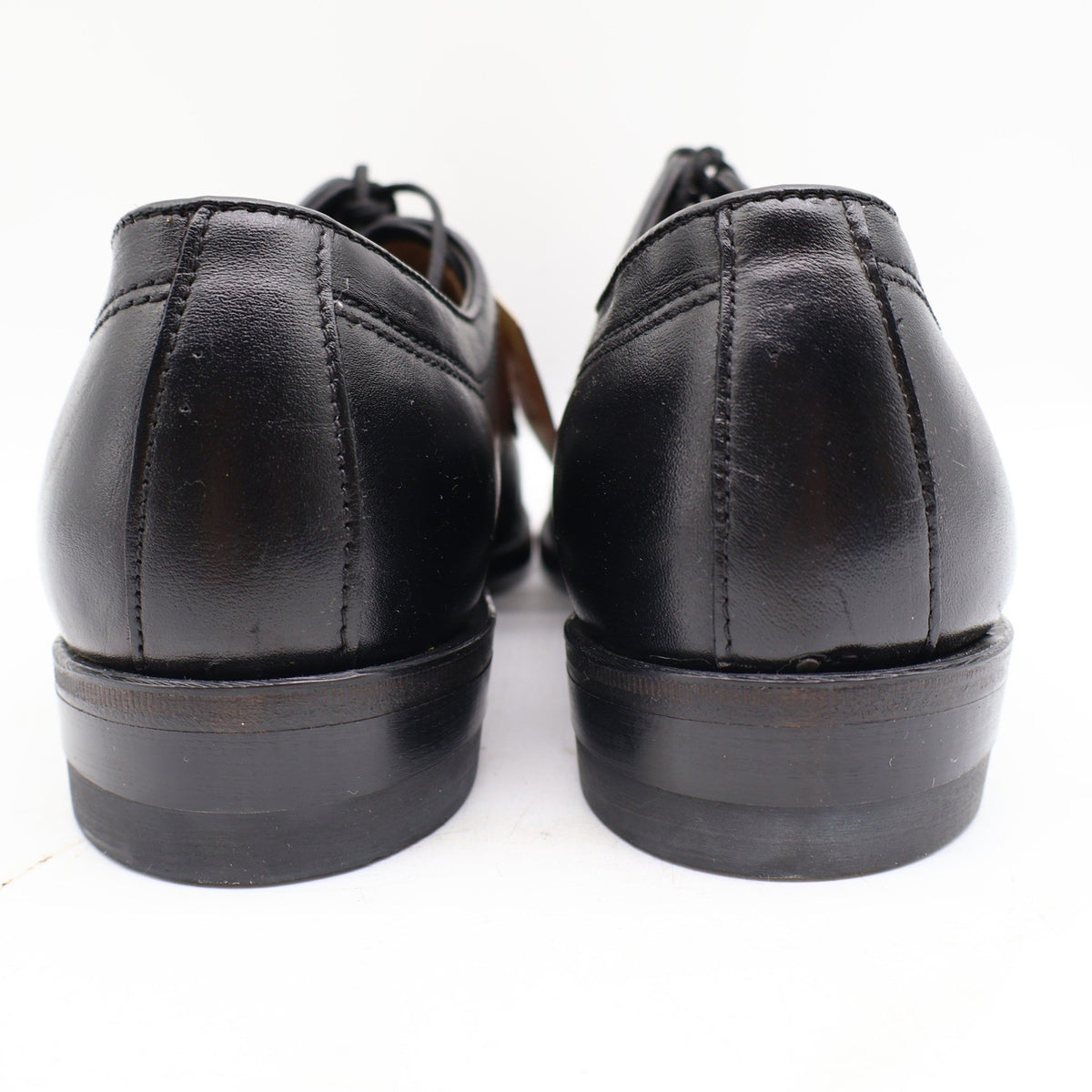Vintage Barclay Black Leather Oxford Dress Shoes Men’s 10D USA Made Deadstock