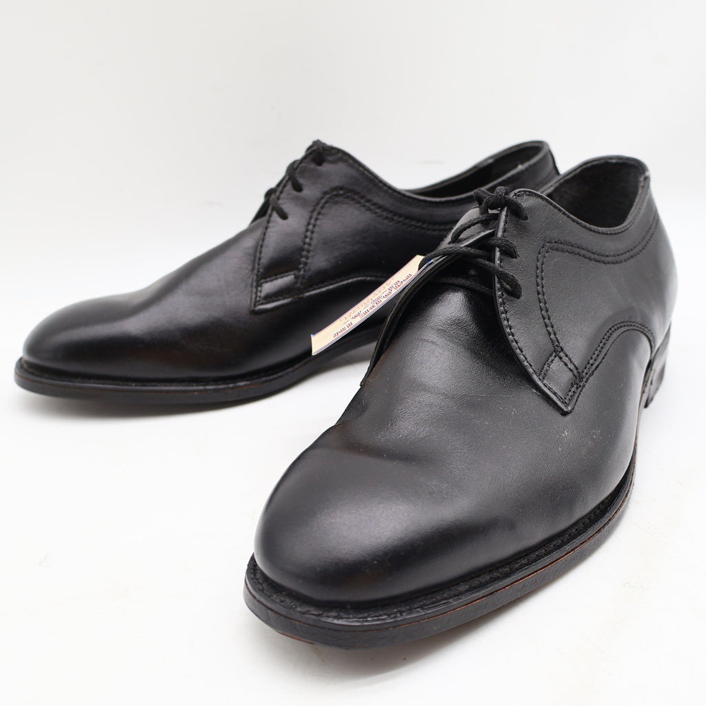 Vintage Barclay Black Leather Oxford Dress Shoes Men’s 10D USA Made Deadstock