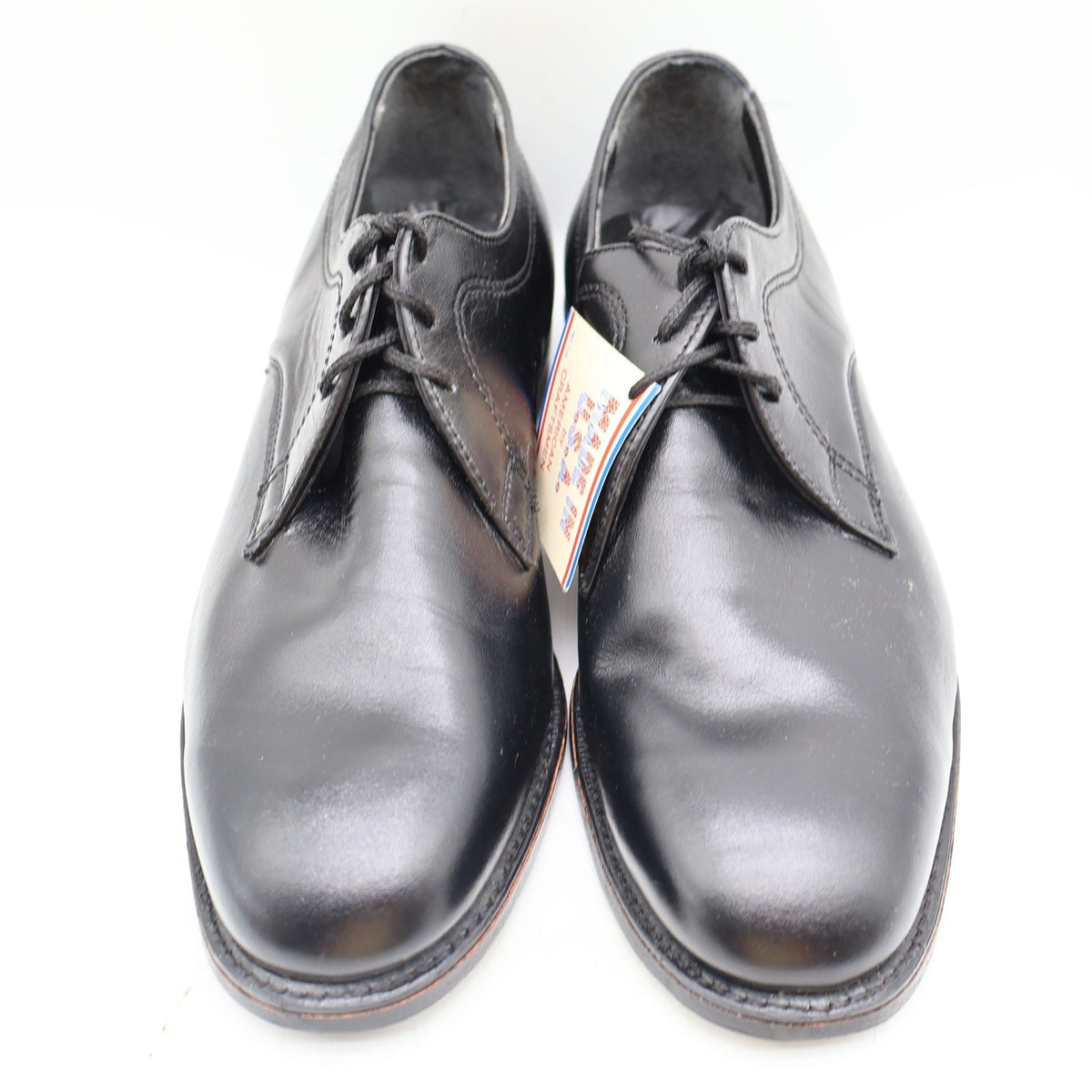 Vintage Barclay Black Leather Oxford Dress Shoes Men’s 10D USA Made Deadstock