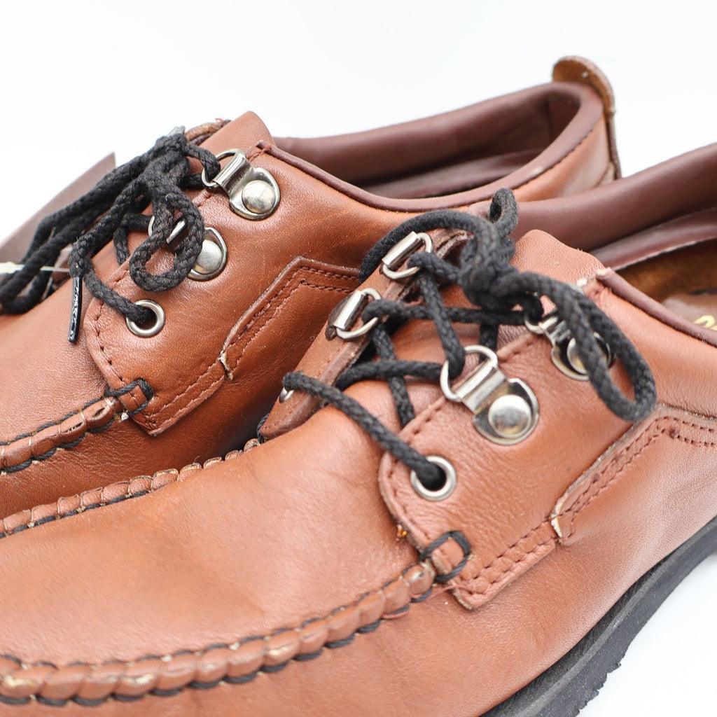 Vintage Walker Casuals Brown Cowhide Leather Moccasin Toe Oxford Shoes Men’s 8M Deadstock