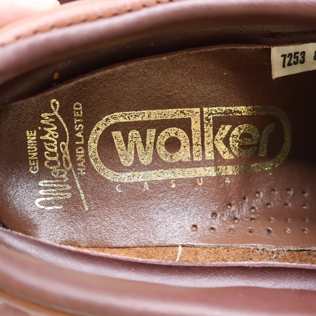 Vintage Walker Casuals Brown Cowhide Leather Moccasin Toe Oxford Shoes Men’s 8M Deadstock