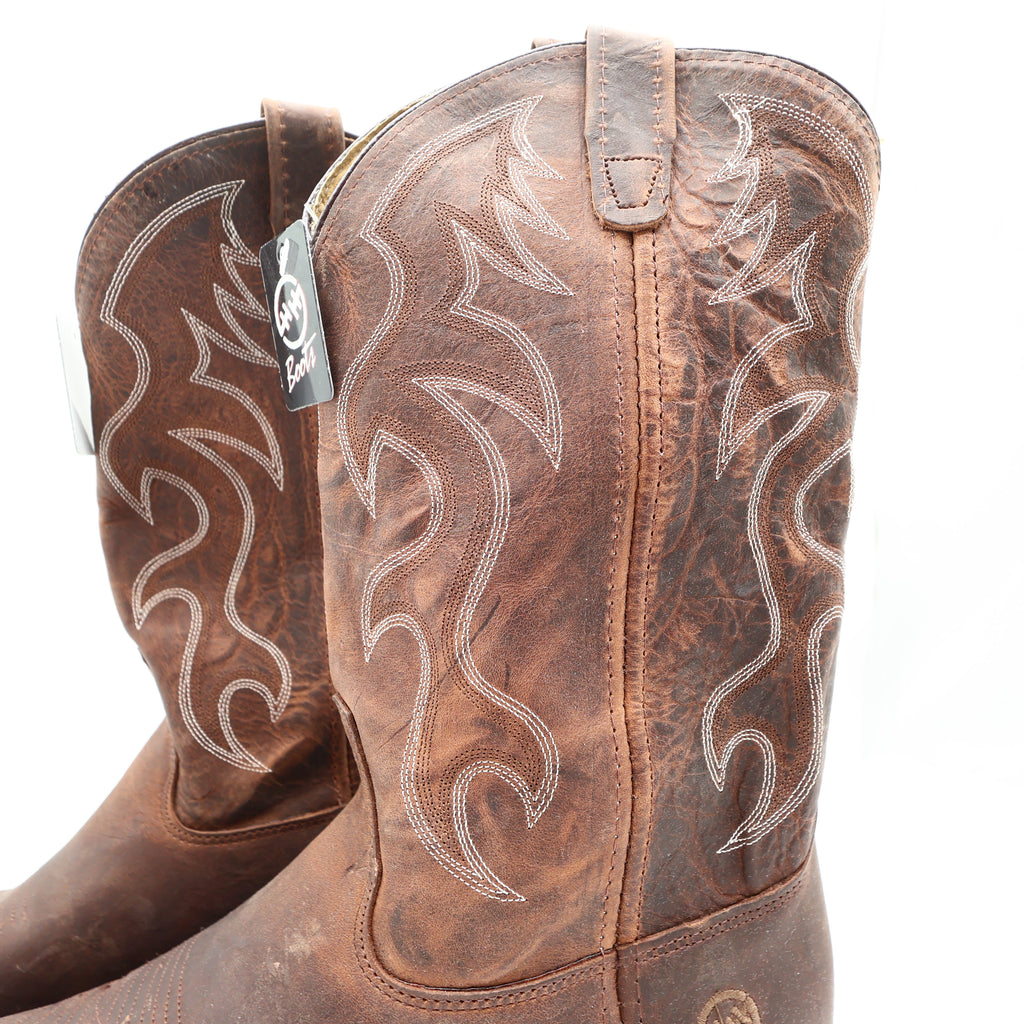 Double H 2282 AG7 Work Western Boots Brown Leather Men's Size 11 2E New