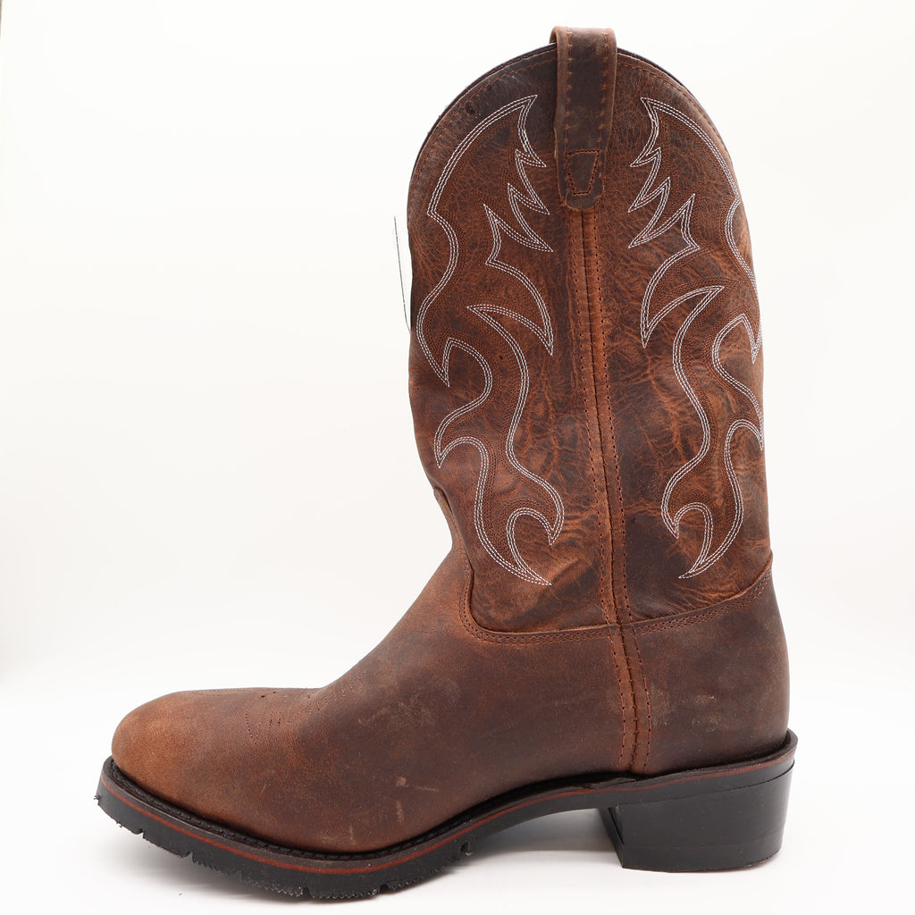 Double H 2282 AG7 Work Western Boots Brown Leather Men's Size 11 2E New