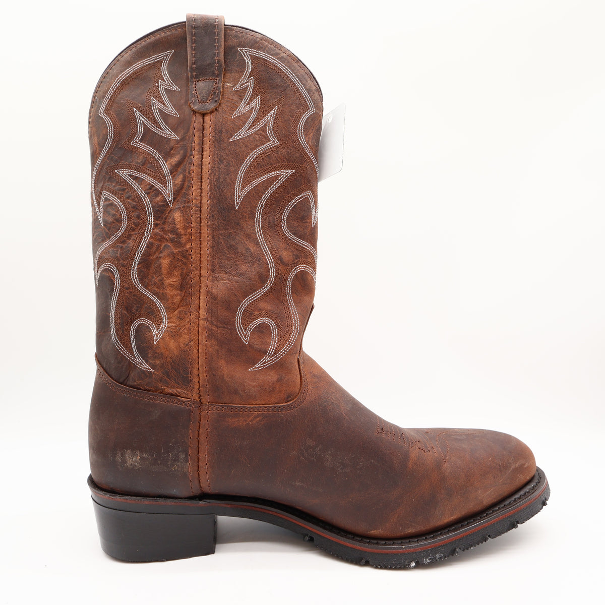 Double H 2282 AG7 Work Western Boots Brown Leather Men's Size 11 2E New