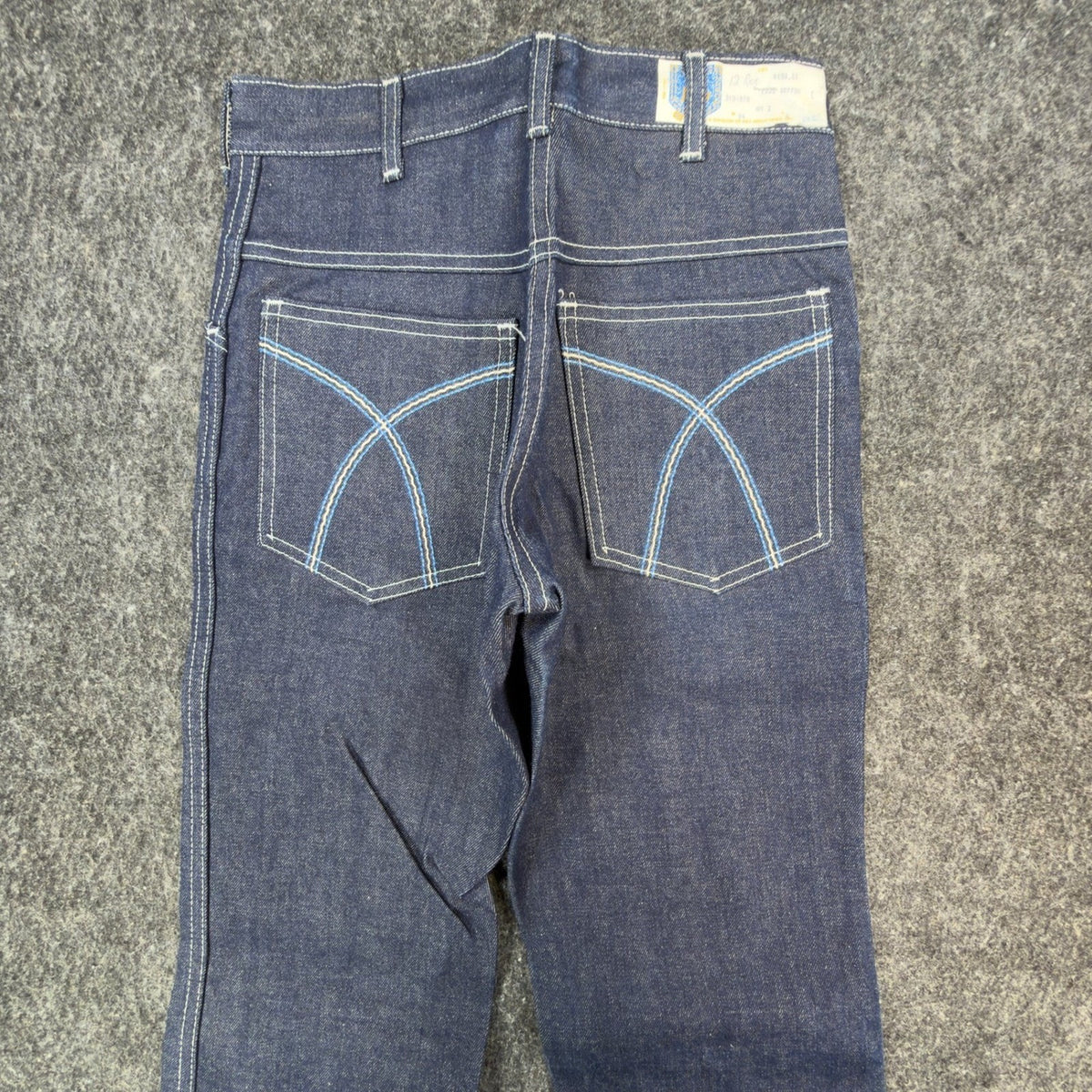 Key Vintage 70s Jeans Youth 12 Reg Blue Dark Wash Flare NWT NOS