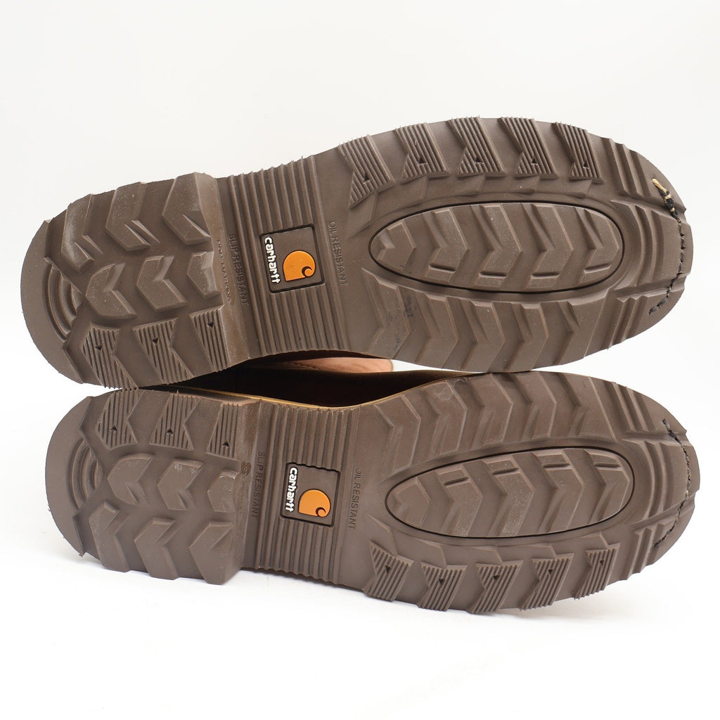 Carhartt Waterproof Pull-On Work Boot Mens 9 Brown Leather Soft Toe CMP1053 - take2supply