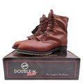 Double-H Mens 10 D Leather Packer Work Boots USA 9790 Brown Lace Up Kiltie New