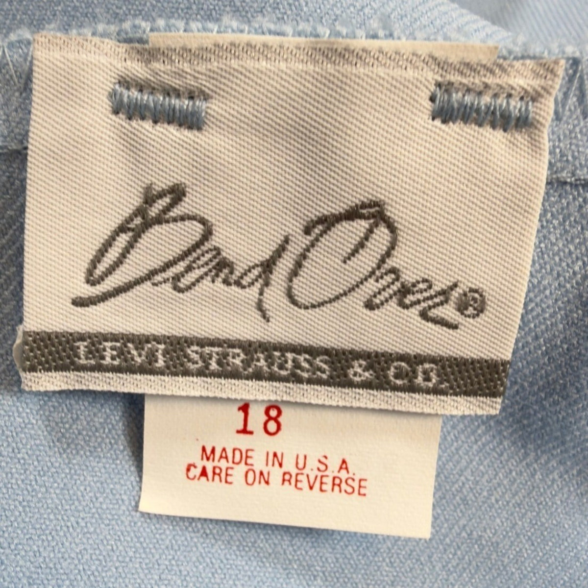 Levi's Bend Over Pants Womens 18 Vintage 80s Blue Dacron Polyester NWT USA