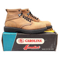 Carolina Steel Toe Boots Mens 9 D Vintage Tan Leather 4Comfort Work Made in USA - take2supply