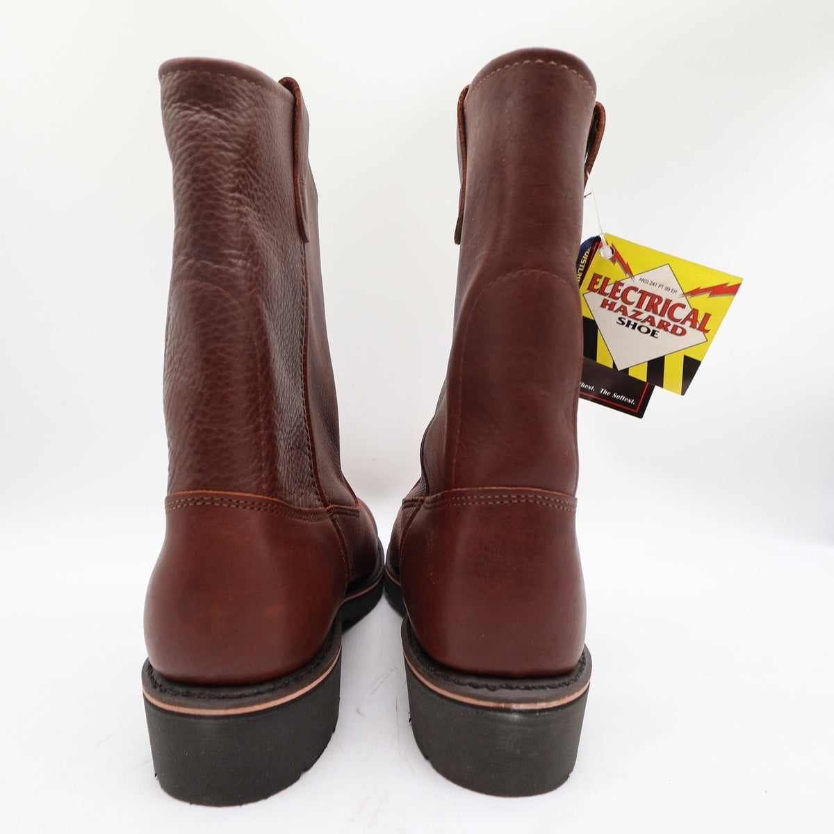 Double-H Vintage 90s Work Boots Mens 8.5 D Leather Ranchwell USA NWT Box