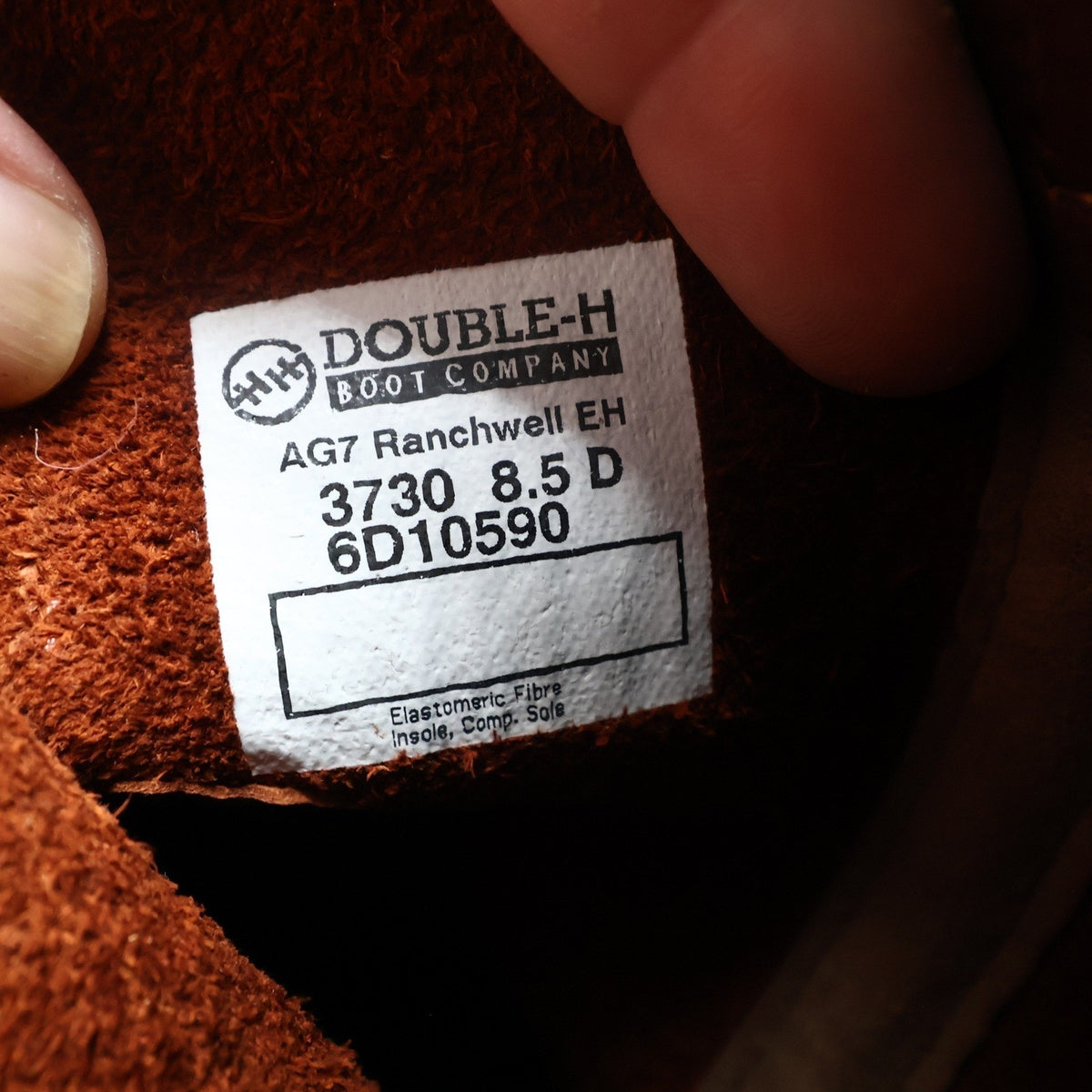 Double-H Vintage 90s Work Boots Mens 8.5 D Leather Ranchwell USA NWT Box