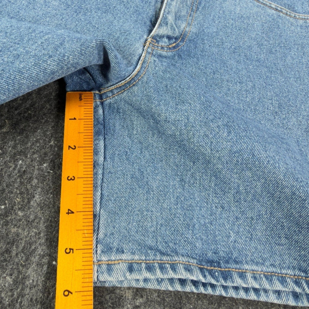 Lawman Vintage 90s Denim Shorts Womens 7 Blue Cotton NWT Deadstock High Rise - take2supply