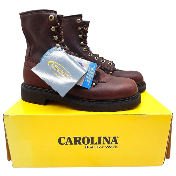 Carolina 8010 Work Boot Mens 9 Brown Briar Retro Leather NWT Electrical Hazard