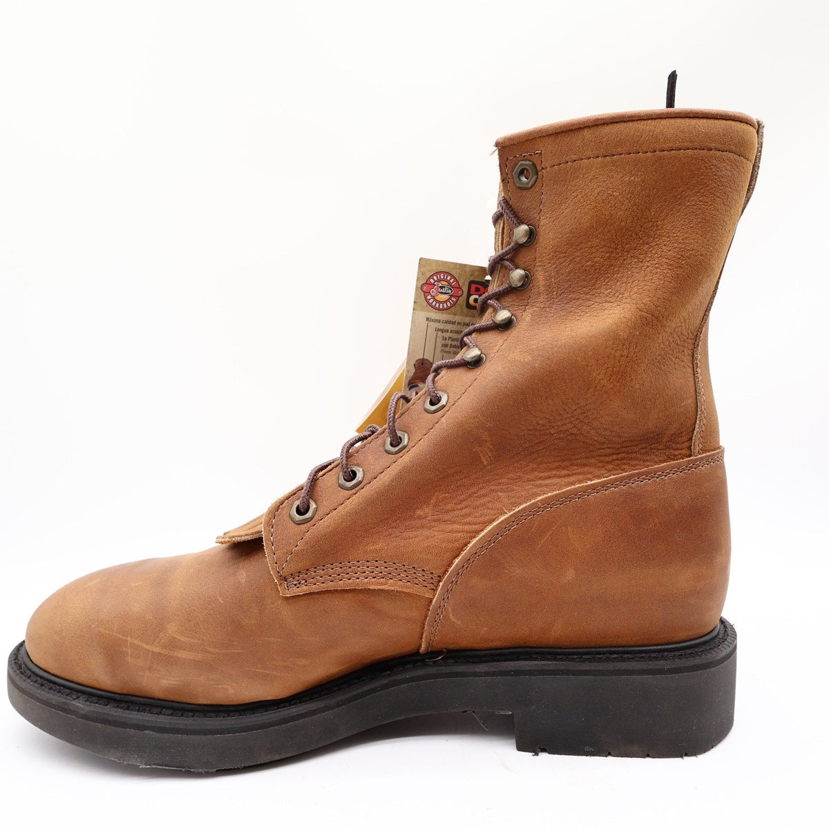 Justin Modern Work Boots Mens 11 D Aged Bark Leather Steel Toe 764 NWT Box