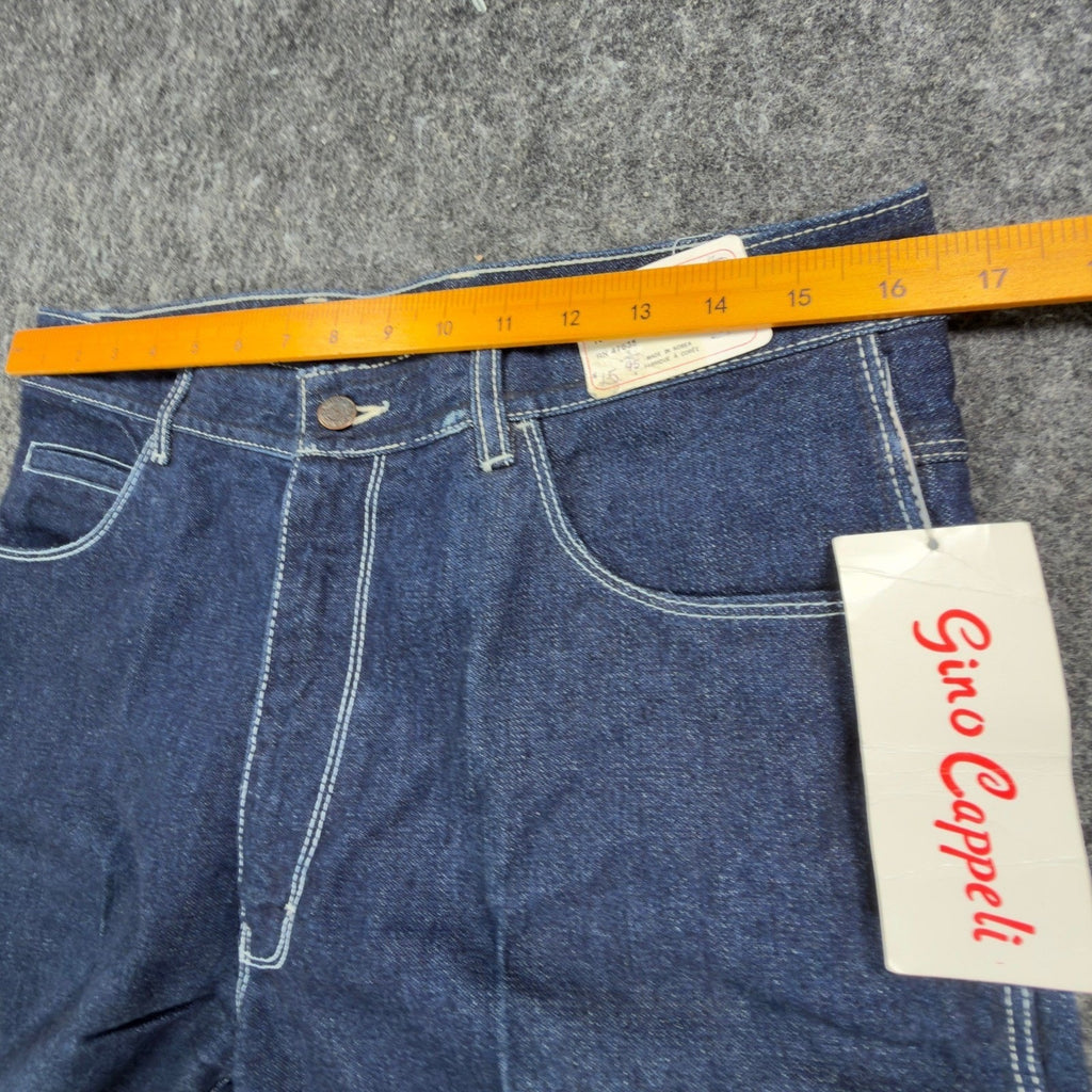 Gino Cappeli Vintage 70s Boot Cut Jeans Mens 34 Indigo Cotton NWT