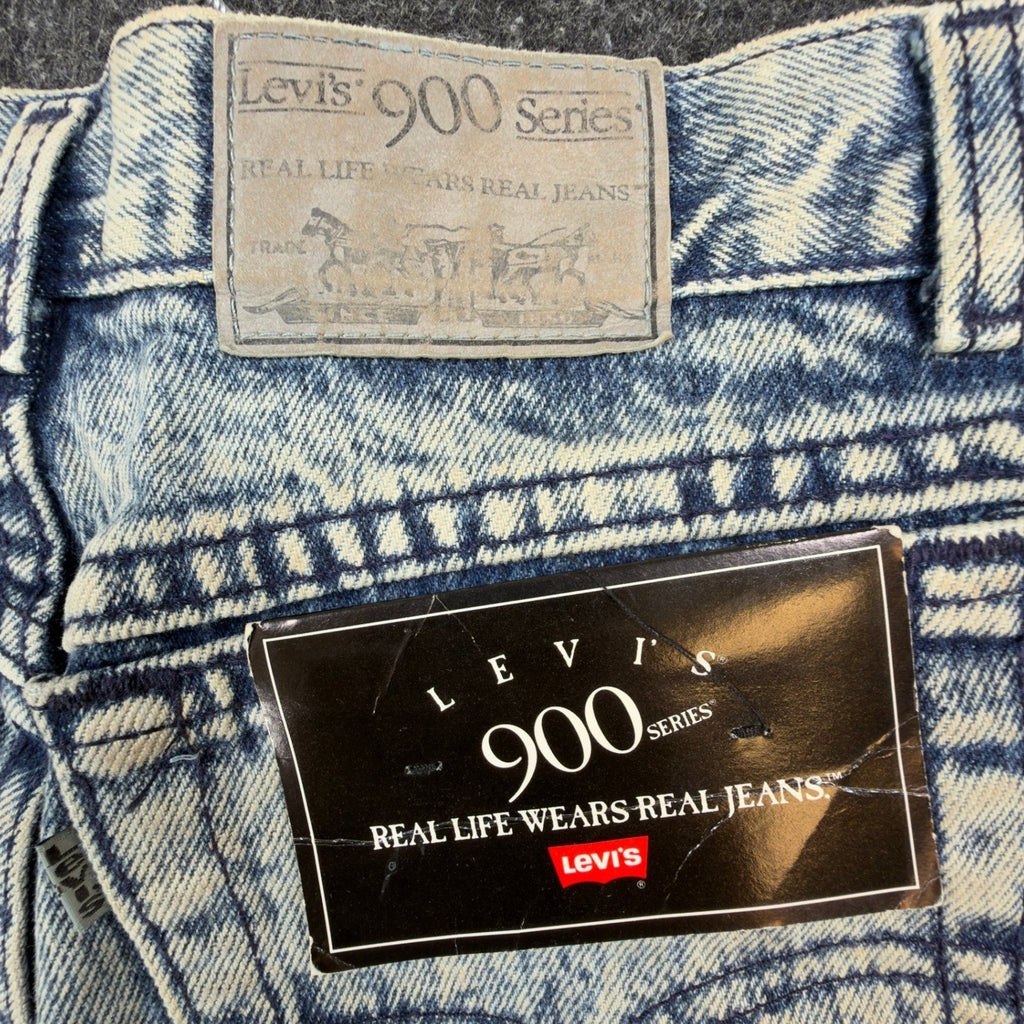 Levi's 901 Slim Jeans Womens 9 Vintage 80s Acid Wash High Waist Made in USA NWT