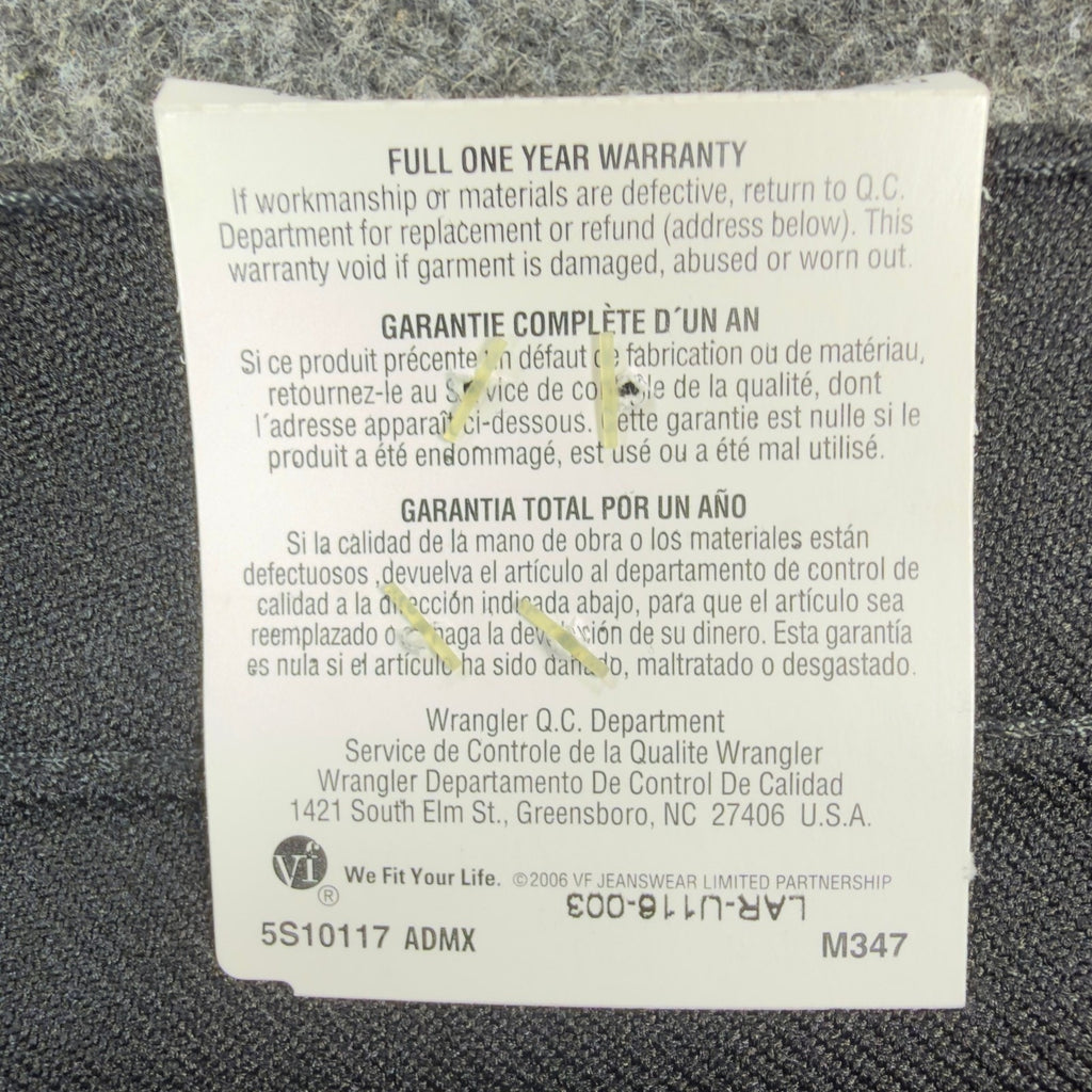 Wrangler Mens Y2K Wrancher Bootcut Dress Pants 34x30 Black Polyester NWT 82BK