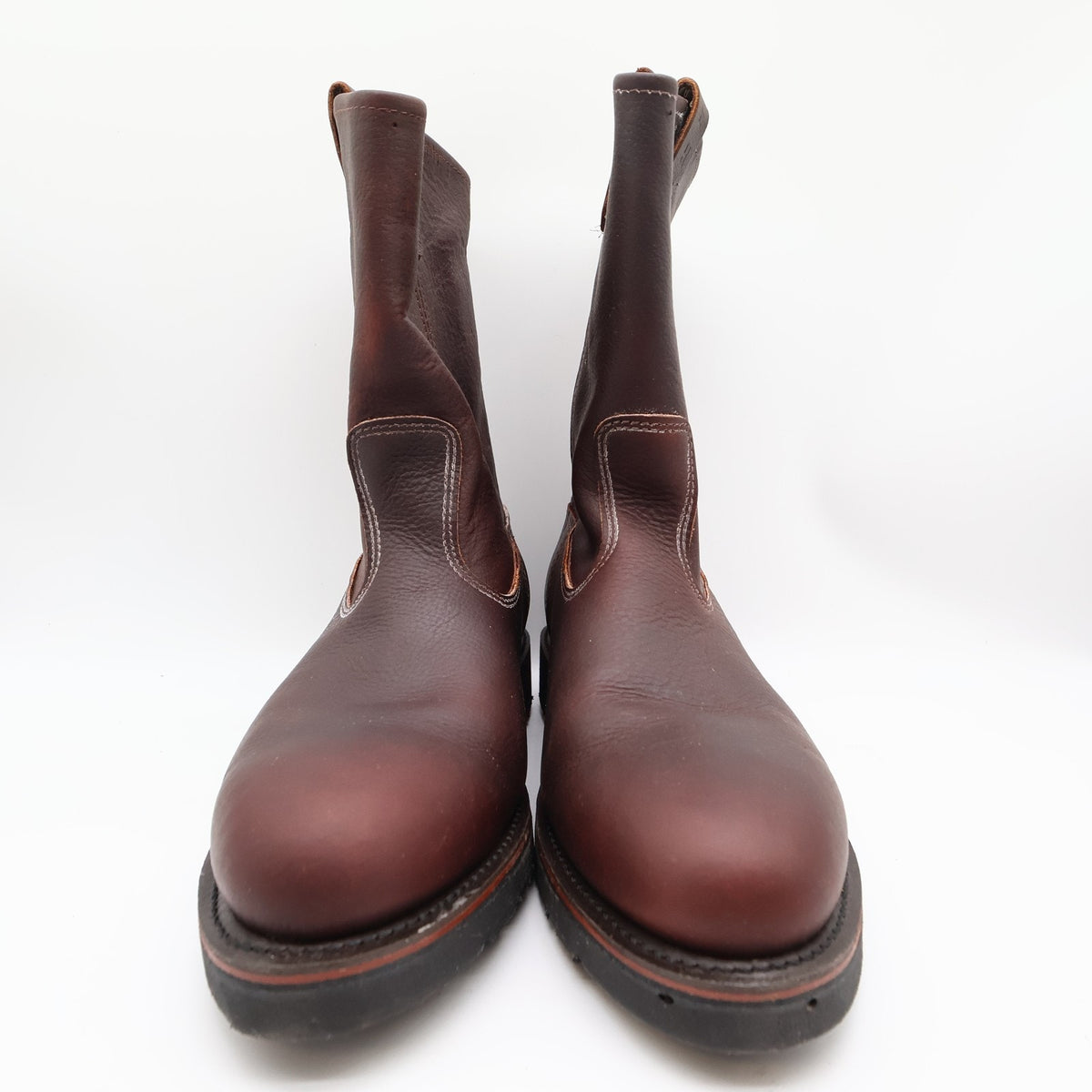 Double-H Boots Mens 12 EE USA Brown Leather Ranch Wellington Work Boots NIB 3730