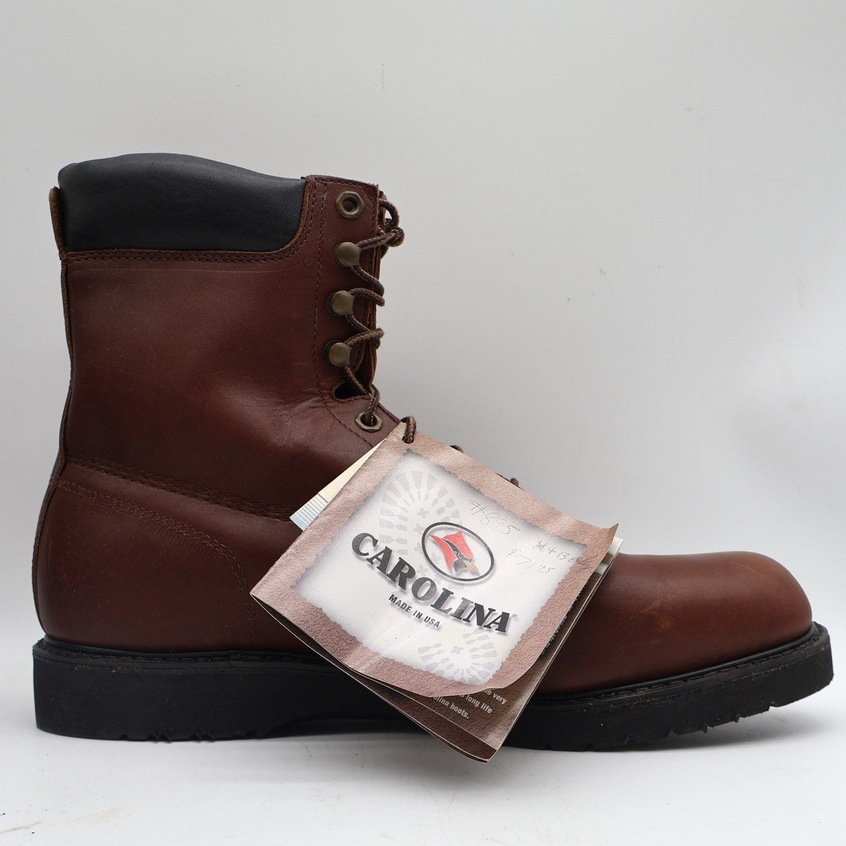 Carolina Work Boots Mens 13 D Vintage USA Leather Brown Lace Up Lug Sole 895