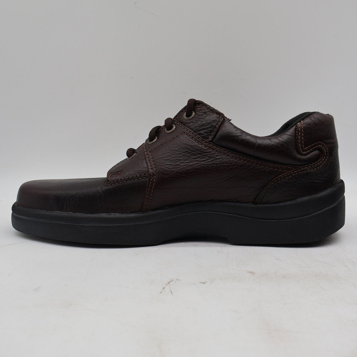 Vintage 90s Dexter Aspen C260-2 Walnut Tumbled Leather Oxfords Men's 10.5M USA Deadstock
