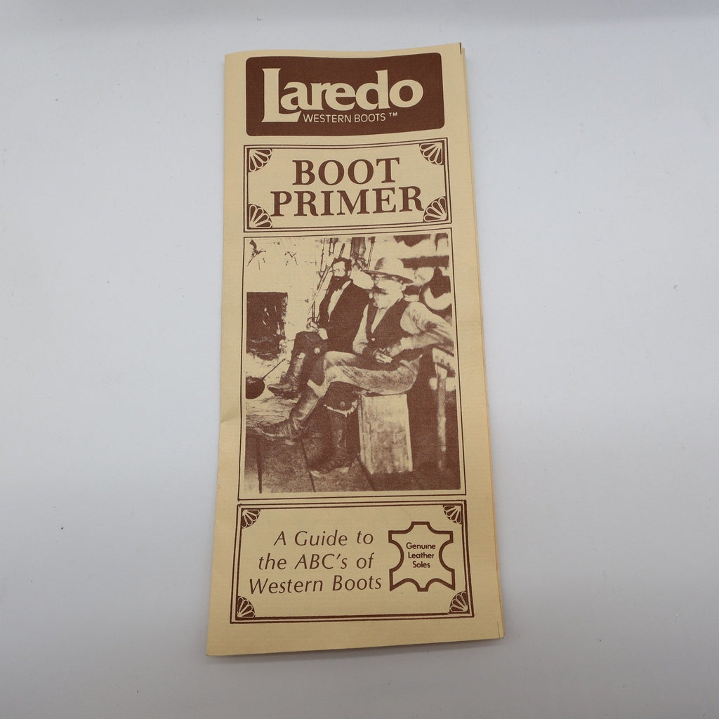 Laredo Vintage Cowboy Boots Mens 9 D Brown Leather NWT Deadstock Made in USA