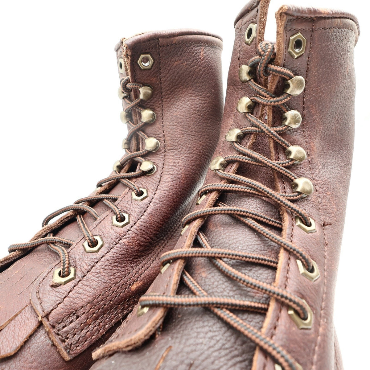 Dan Post Leather Work Boots Men 9.5 D Brown Oily Lace Up Kiltie NWT Box